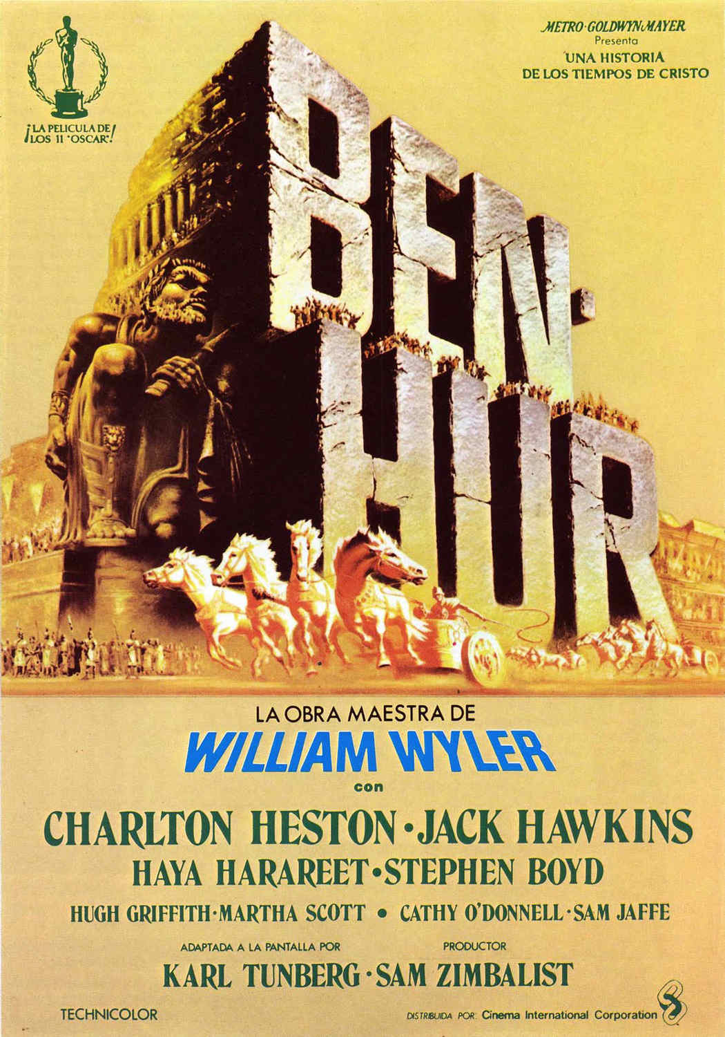Ben Hur movie poster 1959 religious epic starring Charlton Heston